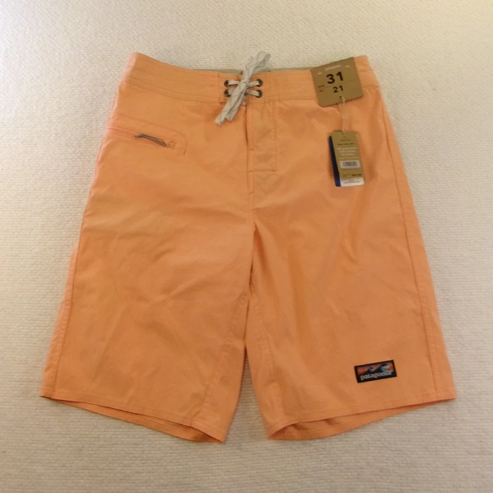 NWT‎ Patagonia Mens 31 Stretch Wavefarer Boardshorts Peach Sherbet 86543 SP19